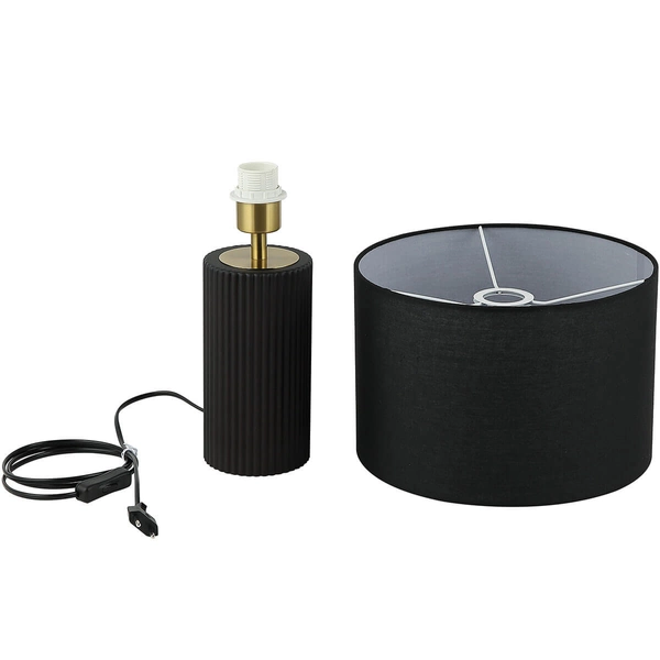 Abażurowa lampa stołowa Tokio LP-787/1T czarna Light Prestige na stolik