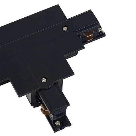 T-ŁĄCZNIK szynoprzewodu uziemienie wewnętrzne - prawe 8246 Nowodvorski do 3-fazowej szyny podtynkowej 230V czarny