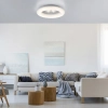 Plafon sufitowy VERTIGO biały glamour LED 30W 2700-5000K z pilotem regulowana barwa 14383-16