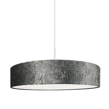 Szara lampa wisząca Croco 8948 nowoczesna do przedpokoju wzorki