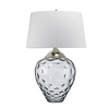 Stołowa lampa QN-SAMARA-TL-LRG-SMK przydymione szkło nikiel
