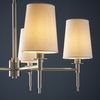 Żyrandol hampton L&-199457 Light& z abażurami białymi nikiel