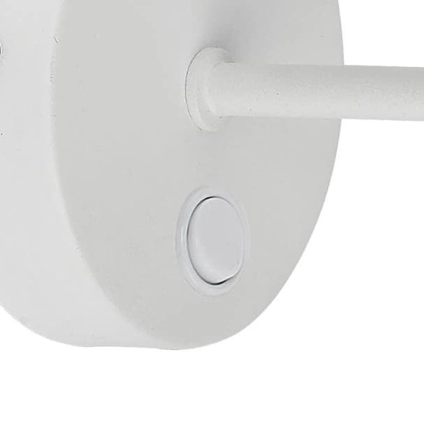 Lampa ścienna z abażurem Maja 1882 TK Lighting z włącznikiem biała