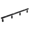 Techniczna sufitowa lampa Nex 10792 tubki na belce czarny
