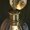 Kulista lampa ścienna L&-195507 Light& ball szklana złota przezroczysta