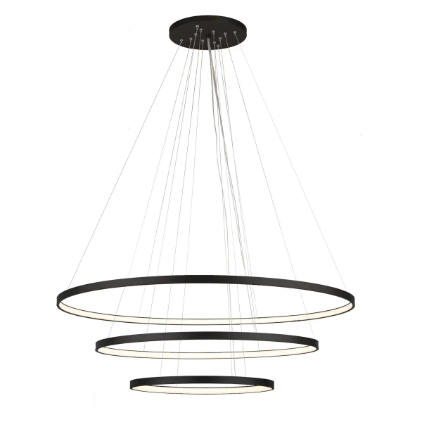 Pierścieniowa lampa wisząca Agari 5431 Shilo LED 82W 4000K natynkowa czarna