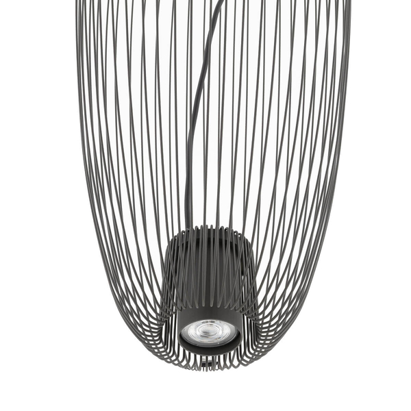 Druciana lampa wisząca Pumpkin 11243 Nowodvorski cage jedwabisty grafit