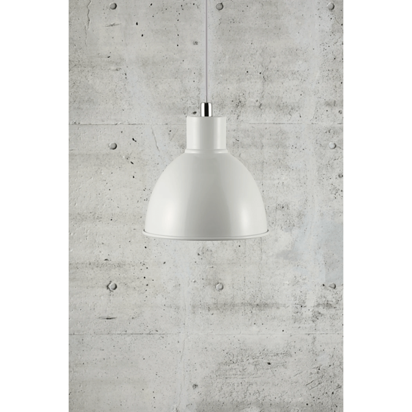 Wisząca lampa nad stół POP 45833001 kopułowa biały