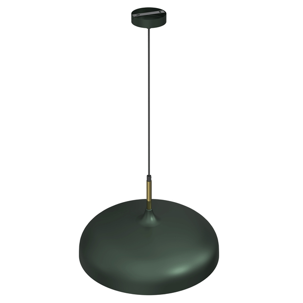 Wisząca lampa industrialna Lincoln retro zielona złota