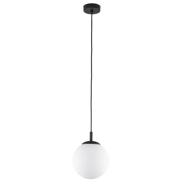 Lampa wisząca Esme 5669 ball do kuchni metalowa biała czarna