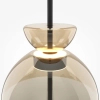 Lampa wisząca kopuła Bangkok MOD185PL-L12CG3K2 LED 12W 3000K mosiądz czarna
