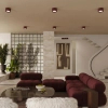 Sufitowy spot MODO burgundowy SL.2454 1xGx53 metalowa tubka