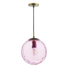 Lampa okrągła wisząca Ripple SP70-RIP8803 do salonu kula różowa brąz