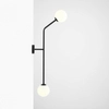 Lampa ścienna loft PURE 1064D1_2 modernistyczny szklane kule białe czarne