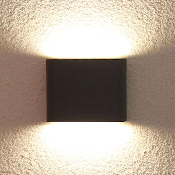Zewnętrzna lampa ścienna SAPRI LP-1556/1W ANTR Light Prestige LED 6W 4000K IP54 ogrodowa oprawa elewacyjna outdoor grafitowa OUTLET