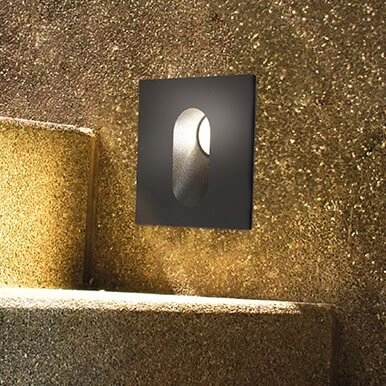 Zewnętrzna lampa schodowa Via Urbana O022-L3GR LED 3W wpuszczana szara