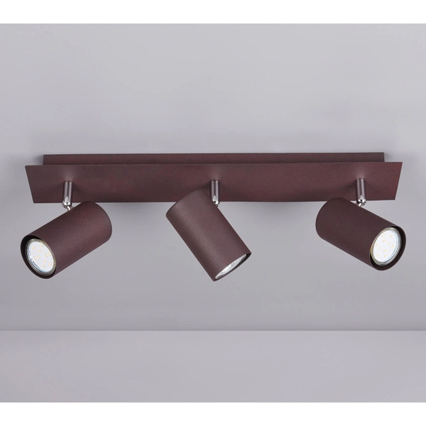 Lampa nasufitowa regulowana MARLEY 802400324 Trio potrójna salonowa miedź