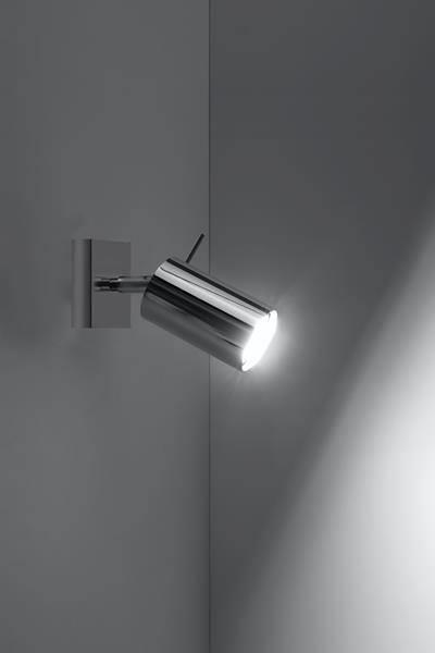 Kinkiet LAMPA ścienna SL.0727 metalowa OPRAWA regulowana tuba chrom