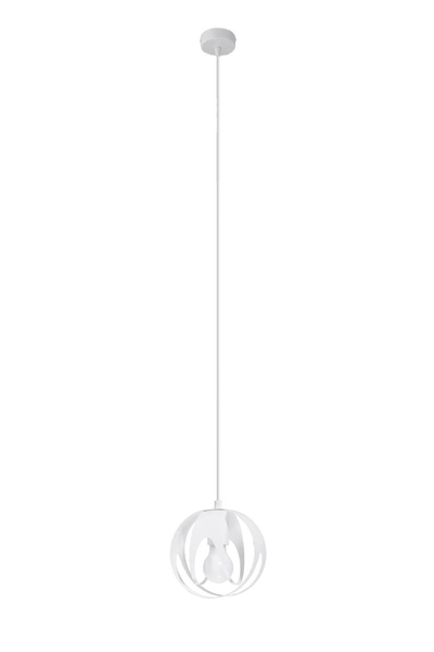 Wisząca lampa kuchenna SL.1083 biała kula nad wyspę