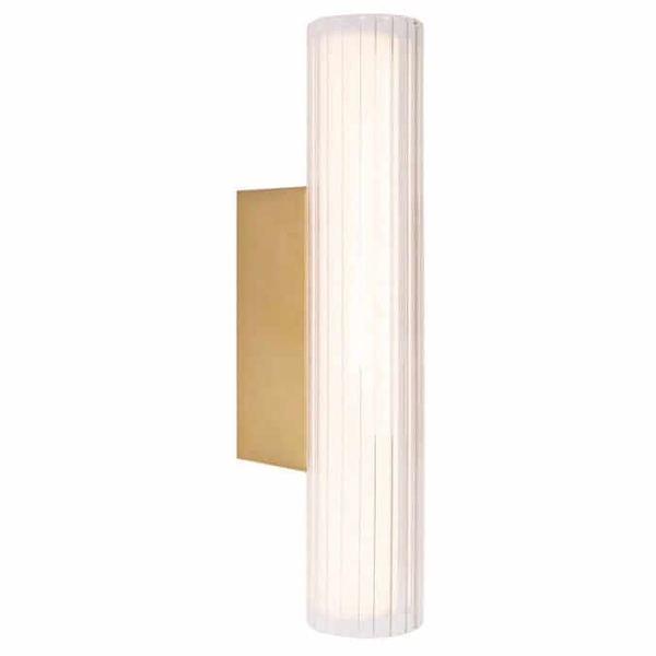 Kinkiet Fayette W0364 LED 6W 3000K IP44 industrialny metalowy złoty