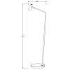 Lampa do sypialni stojąca STIRLING 36720/03/31 Lucide LED 3W 2700K biała