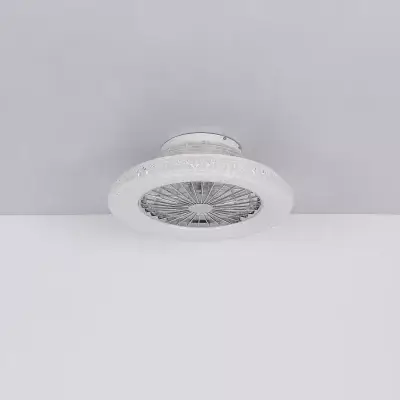 Wentylator lampa sufitowa CORUSSO 3654 Globo LED 45W 3000-6500K koło biały