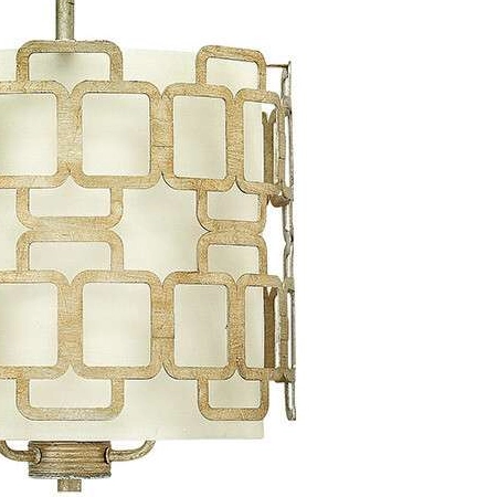 LAMPA wisząca Sabina HK-SABINA-3P Elstead HINKLEY metalowa OPRAWA okrągły zwis złoty biały