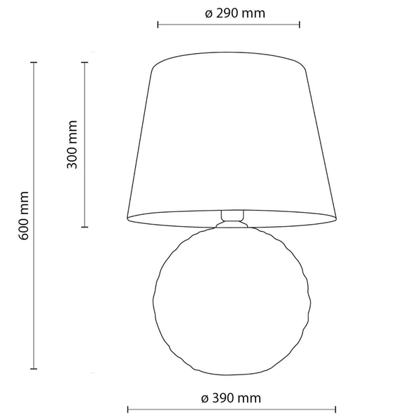 Dekoracyjna lampka stołowa Santana 5591 wzorzysta złota beżowa