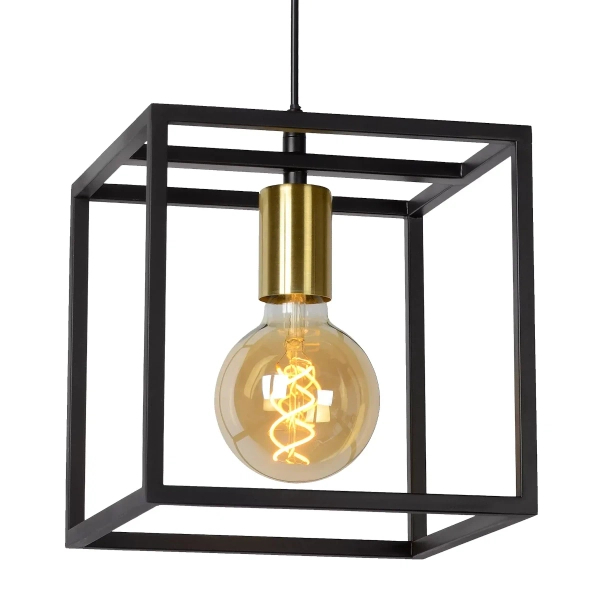 Loftowa lampa wisząca RUBEN 00424/01/30 Lucide kostka czarny złoty