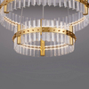 Podwójna lampa wisząca MAYO LE44226 LED 67W 3500K kryształowa złota
