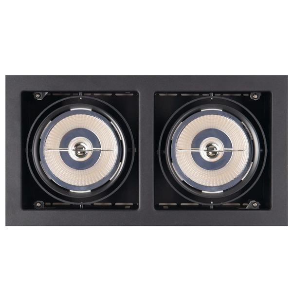 Podwójna oprawa wpustowa MATRIX H0049 Maxlight metal czarna