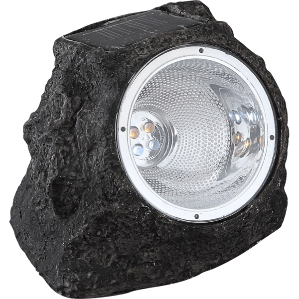 Dekoracyjna lampa zewnętrzna Solar szara LED 0,12W kamień