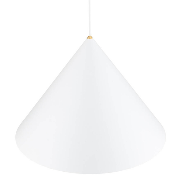 Zwisowa lampa nad wyspę Zenith 8006 Nowodvorski kuchenna mosiądz biała