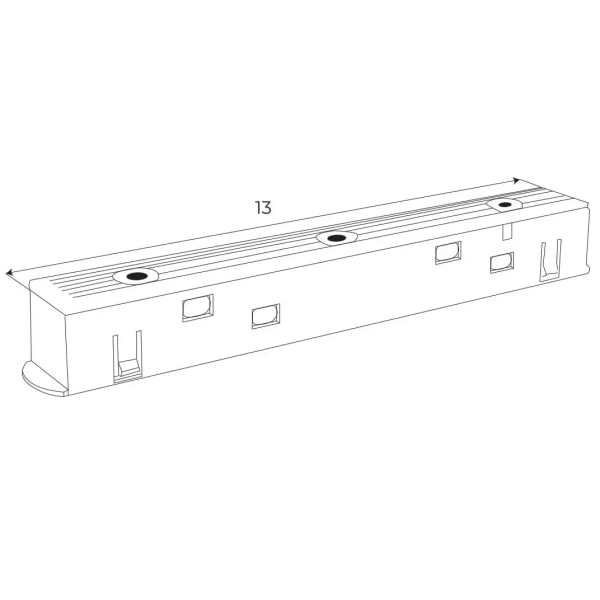 Łączenie zasilania pomiędzy dwie szyny Magnetic MA0019 Maxlight biały