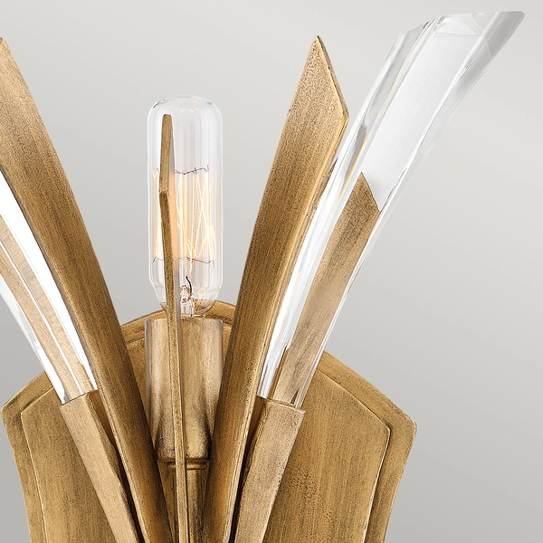 Kinkiet kryształowy QN-VIDA2 nowoczesny do garderoby złoty