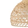 Wisząca lampa Boho 11150 gniazdo japandi siatka do kuchni drewniana biała