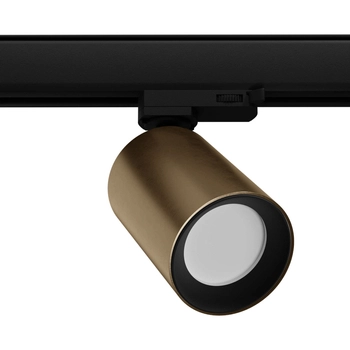 Lampa sufitowa szynowa trójfazowa TIVA MYL.00553 tuba czarna mosiądz