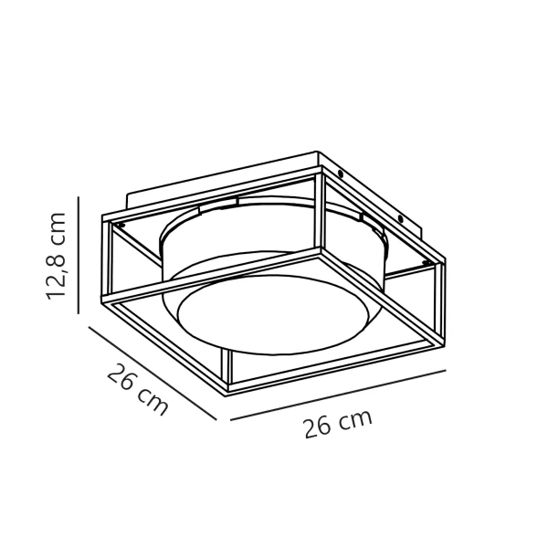 Lampa sufitowa zewnętrzna GRIFFIN 2218126047 IP44 przydymiony