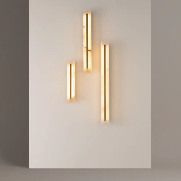 Podłużny kinkiet ścienny Albatre MOD366WL-L9BS3K LED 8W 3000K mosiądz