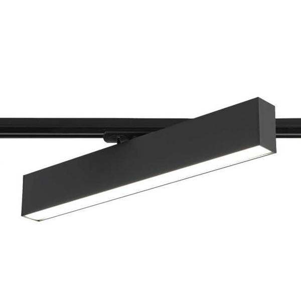 Metalowa oprawa sufitowa MOON LP-559/3 R-1F BK Light Prestige LED 12W 3000K do 1-fazowego systemu szynowego czarna