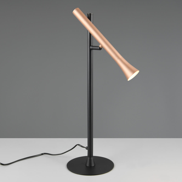 Stołowa lampka nocna FIATO 552010165 LED 3W 2300-4000K miedziana czarny
