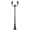 Stojąca LAMPA zewnętrzna STANDARD K-7064A2/2 czarny Kaja klasyczna ogrodowa latarnia IP44 czarna