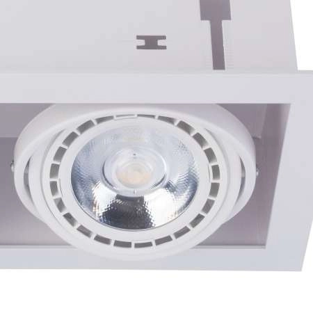 Wpust LAMPA sufitowa DOWNLIGHT 9574 Nowodvorski wpuszczana OPRAWA prostokątna do zabudowy biała