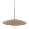 Lampa zwisająca nad stołem Slate 10910 owalny klosz mleczna kula beżowy