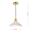 Wisząca lampa ceramiczna Hadano HAD0140-10 mosiądz biały