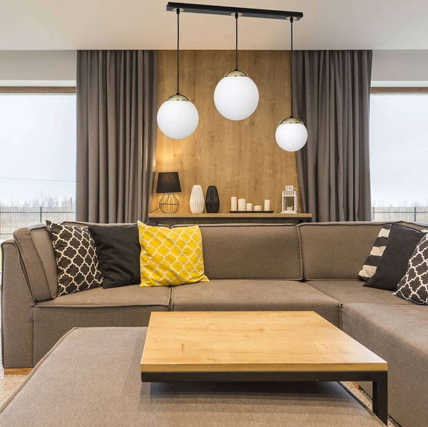 Wisząca LAMPA loftowa SPARTA MLP6500 Milagro szklana OPRAWA kule ZWIS na listwie biały złoty