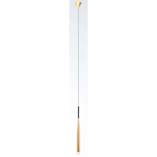 Lampa wisząca CONTE MD1998-1GL metalowa tuba ZWIS loft złoty