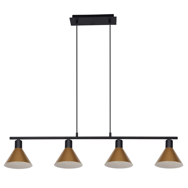 Wisząca lampa nowoczesna Alvaro 3160 do jadalni nad stół czarna złota