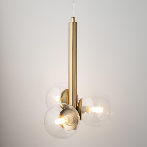 Pojedyncza lampa Perla 40855 Sigma bańki do jadalni złota transparentna