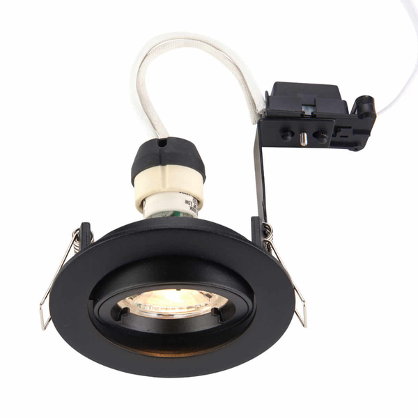 Okrągła lampa wpuszczana Cast 95919 Saxby spot czarna